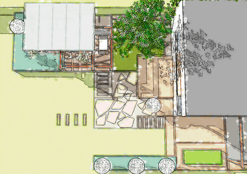 Návrh záhrady – 2D vizualizácia 4